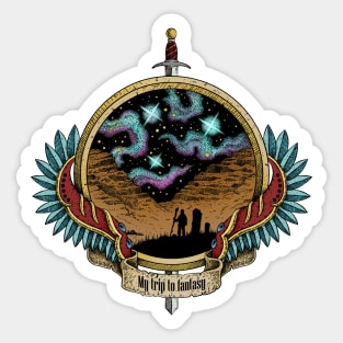 My trip to fantasy Sticker